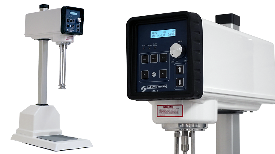 Silverson L5M-A Lab MixerThe L5M-A Laboratory Mixer is suitable for the widest range of applications – mixing, emulsifying, homogenising, disintegrating and dissolving – with an efficiency and flexibility unmatched by other machines. ¬ 